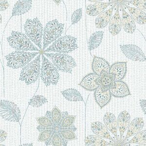 NuWallpaper -  Gypsy Floral Peel & Stick Wallpaper Bl Blue